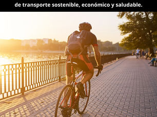 Fomenta el uso de bicicletas: Pedalea hacia un futuro más verde. La bicicleta es un medio de transporte sostenible, económico y saludable. ¡Muévete sin contaminar!