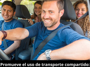 Promueve el uso de transporte compartido: Compartir el coche con amigos o familiares no solo reduce las emisiones de carbono, sino que también hace el viaje más ameno y económico.