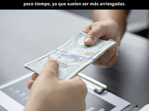 Evita inversiones que prometen altos rendimientos inmediatos: Desconfía de las inversiones que prometen rendimientos altos en poco tiempo, ya que suelen ser más arriesgadas.