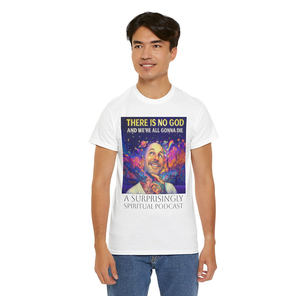 Thumbnail: There Is No God And We're All Gonna Die Unisex Heavy Cotton Tee