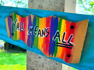 LGBTQIA Gay Pride sign