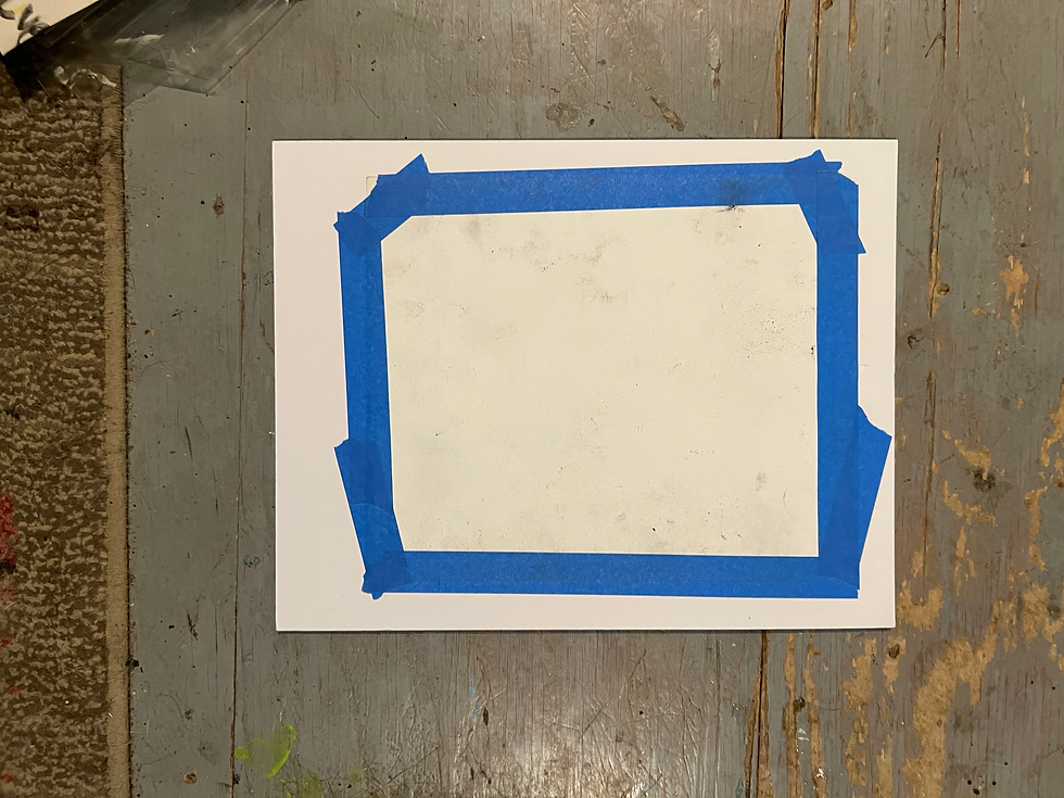 Thumbnail: Heartbreak - Matted Art on Scrap Paper 11.5” x 14”