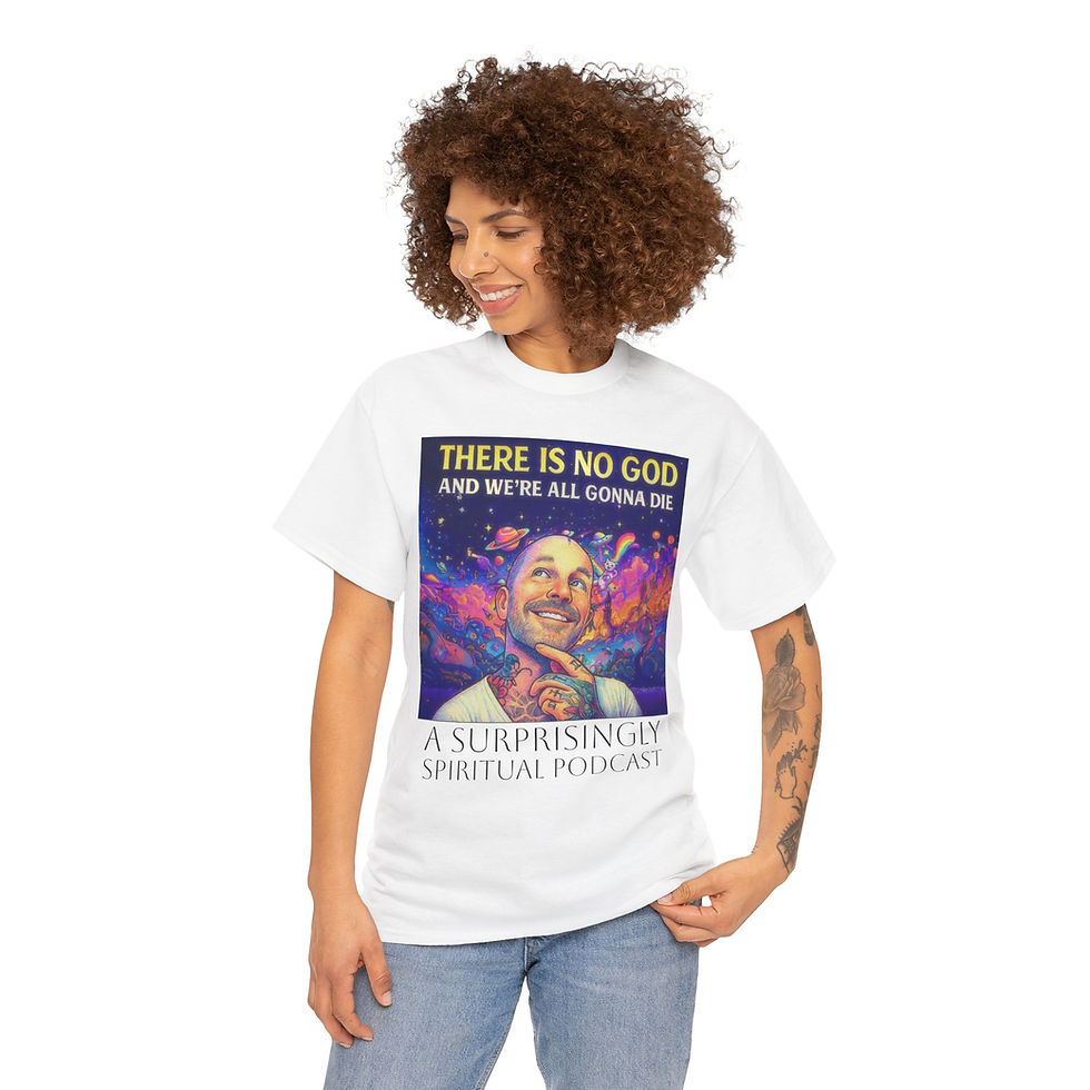 Thumbnail: There Is No God And We're All Gonna Die Unisex Heavy Cotton Tee