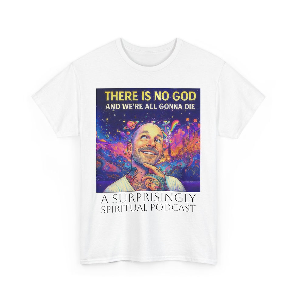 Thumbnail: There Is No God And We're All Gonna Die Unisex Heavy Cotton Tee