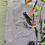 Thumbnail: Orange Vase With Three Hopeful Flowers - 10"x 20" Mixed Media