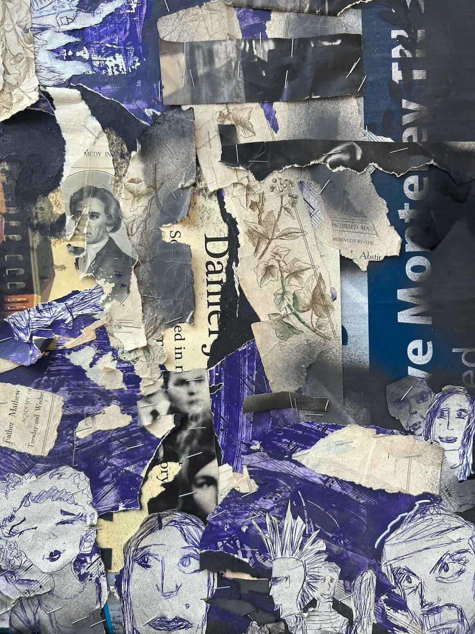 Thumbnail: Party Of Of Bounds - 18"x24" Mixed Media on Plastic