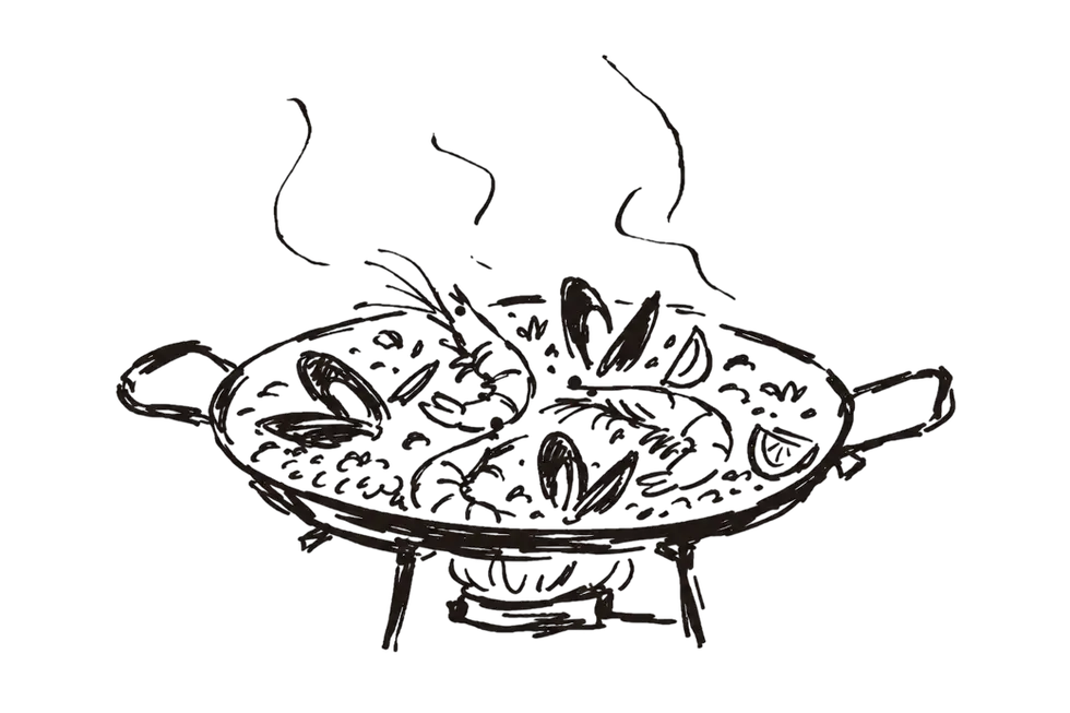 パエリアイラスト