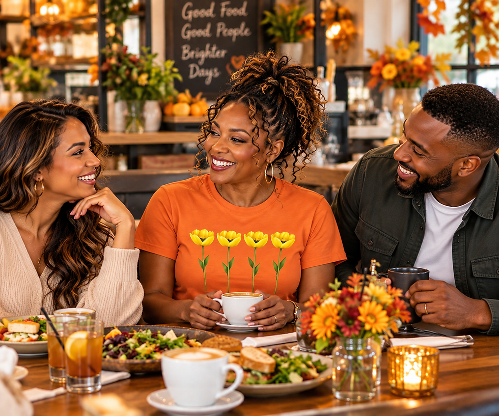 Thumbnail: Yellow Tulip Row T-Shirt | Floral Spring Botanical Tee