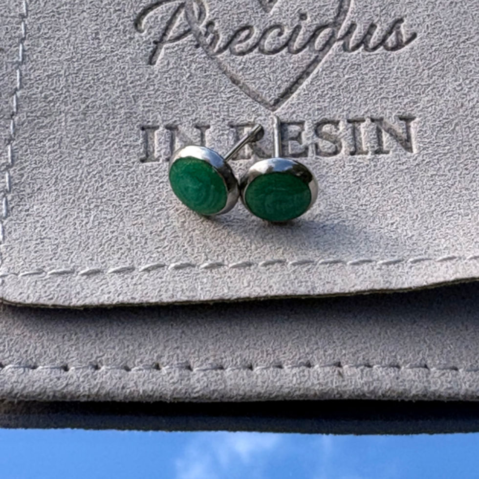 Thumbnail: Minimalist Stud Earring - Birthstone Colours