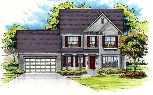 colonial with porch