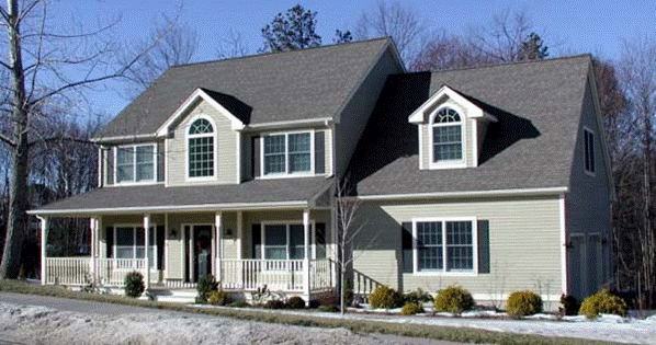 colonial with porch