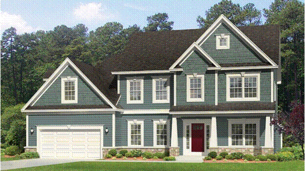 colonial with porch