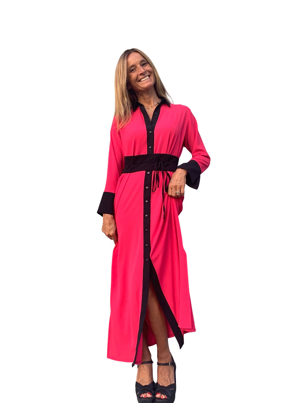 Vestido Camiseiro c/ Cinto Largo