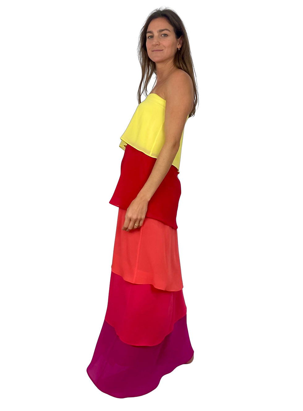 Miniatura: Vestido Caicai Muitos Folhos