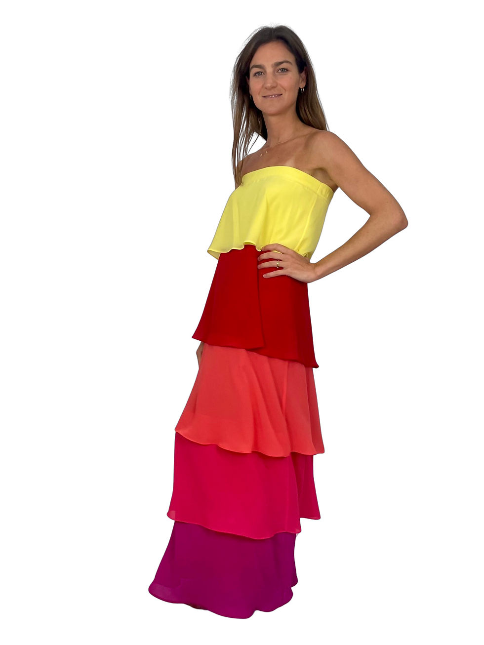 Miniatura: Vestido Caicai Muitos Folhos
