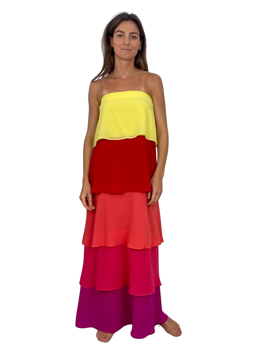 Miniatura: Vestido Caicai Muitos Folhos