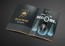 Next Level Brewing beer ad magazine mockup