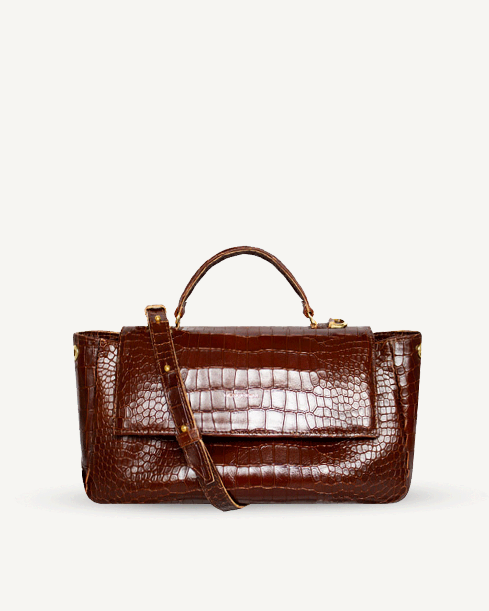 "Audrey M+" skóra tłoczona na wzór krokodyla