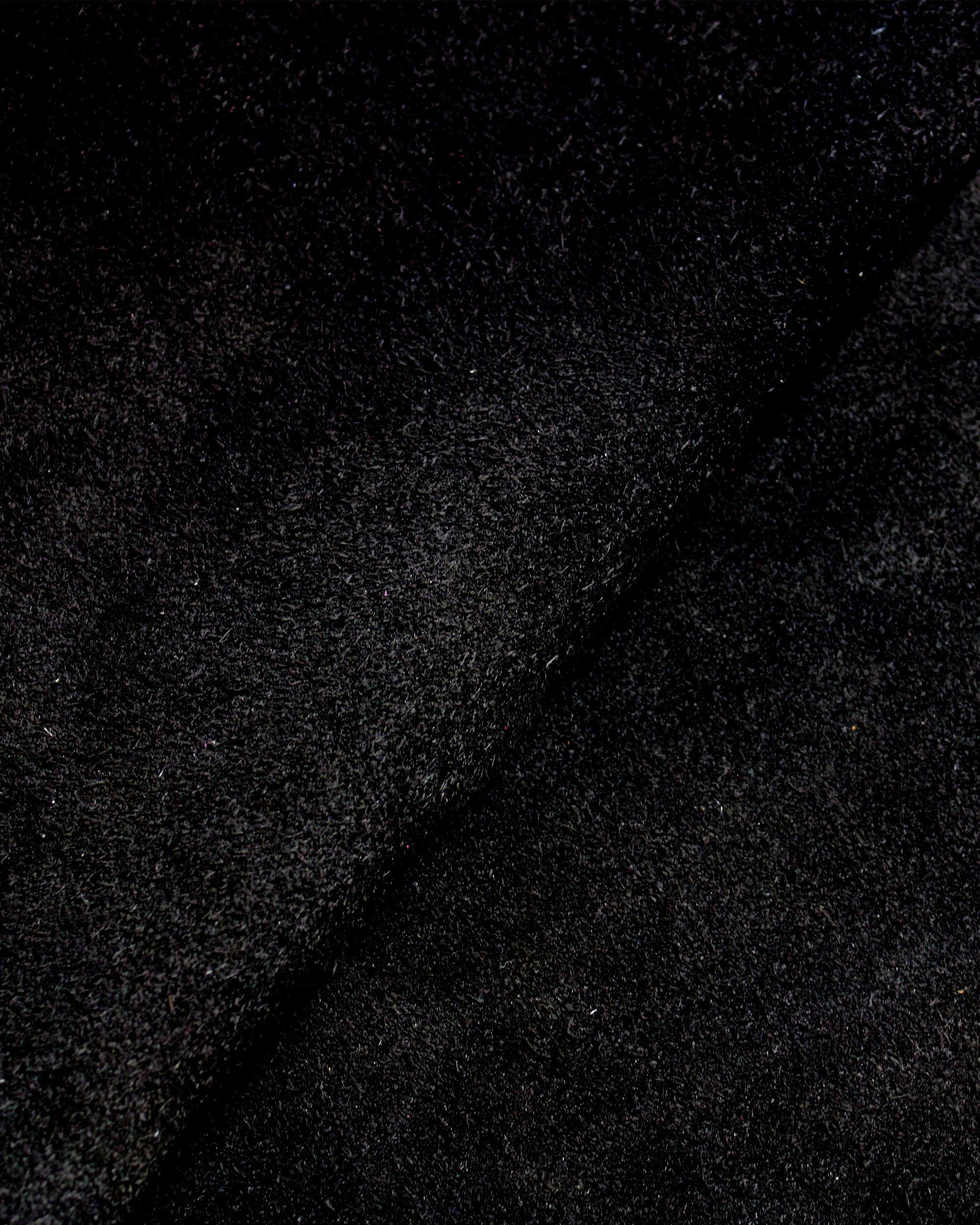 Deep black suede