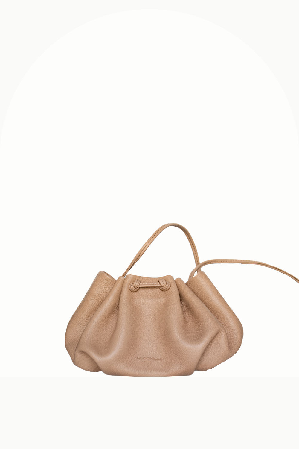 Mini worek "Retro" cielista skóra groszek. Ostatnia sztuka