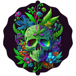 Dark Floral Skull