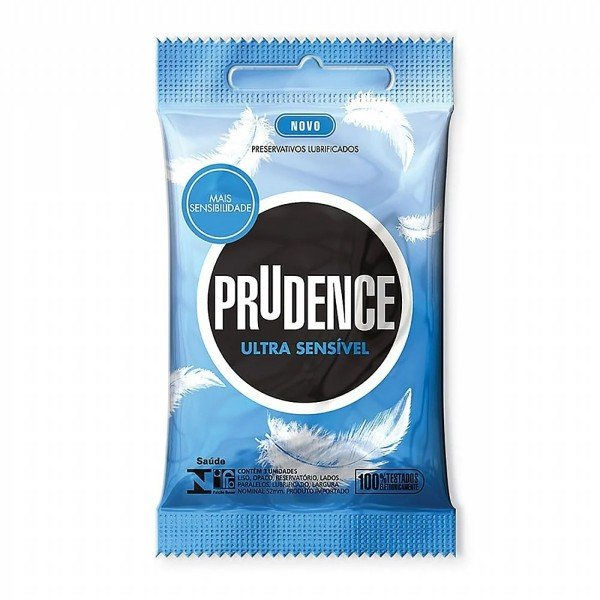 Preservativo Prudence Ultra Sensível com 3 Unidades