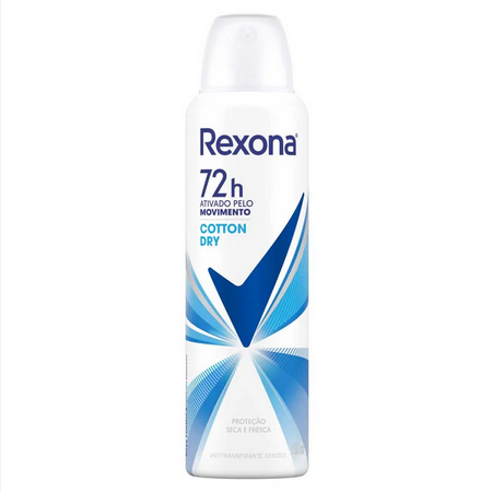 Desodorante Aerossol Rexona Cotton Dry 72h 150ml