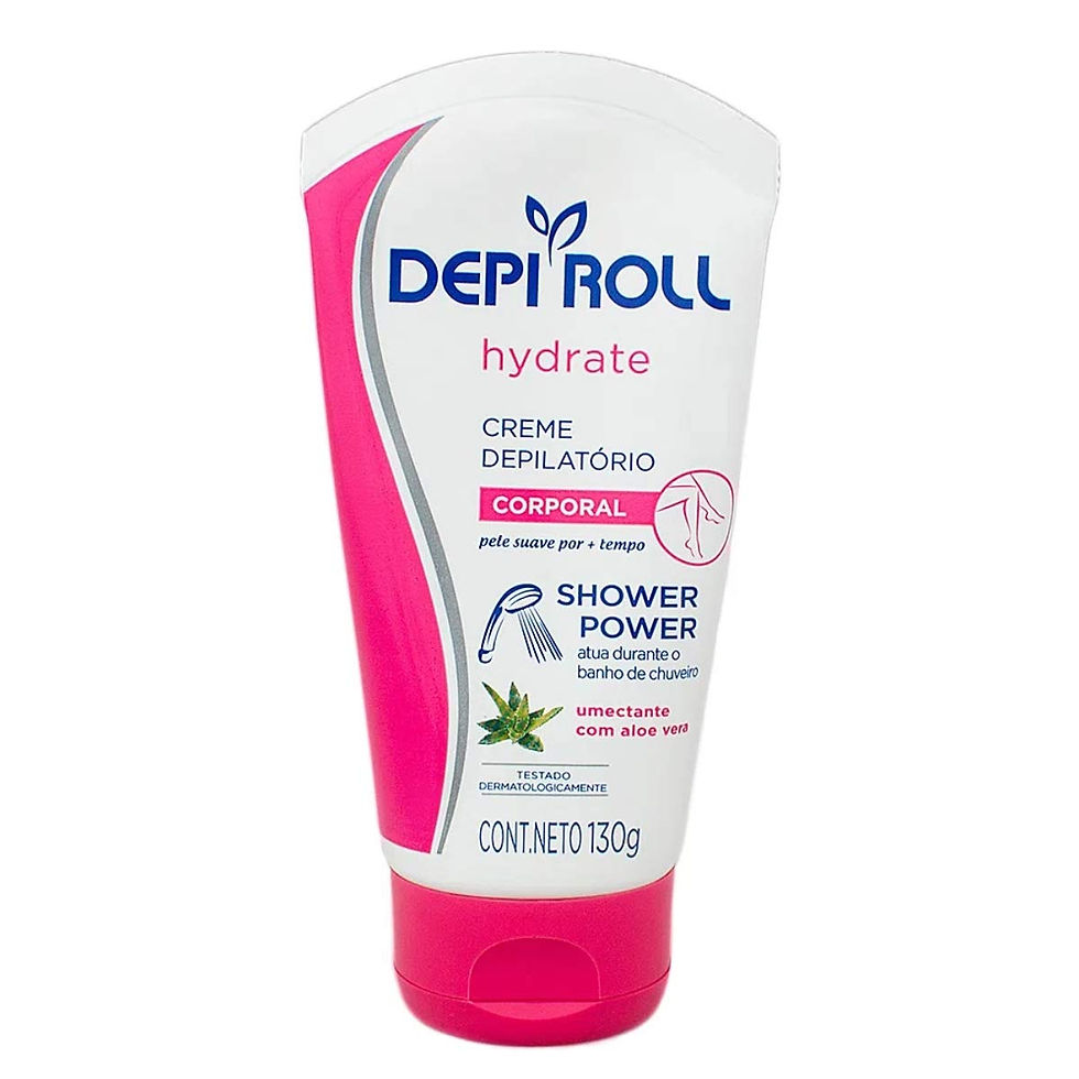 Creme Depilatório Depi Roll Corporal Shower Power com Aloe Vera 130g