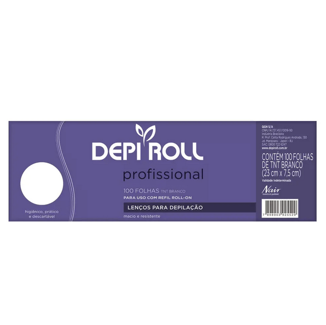 Lenços para Depilação Depi Roll com 100 Unidades