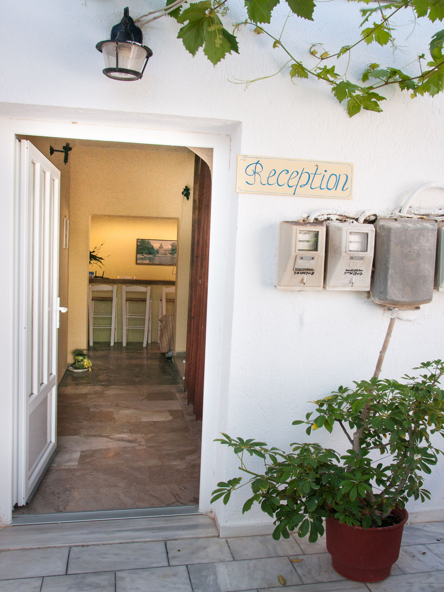 entrance and reception