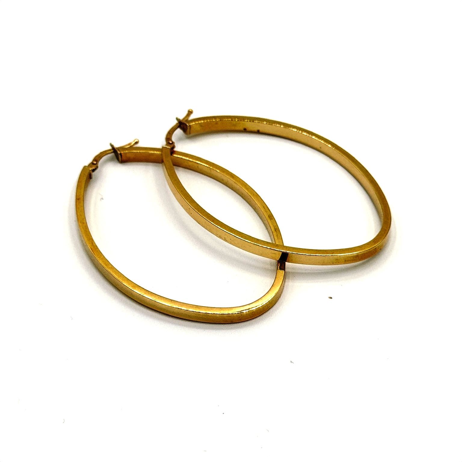 Italian Golden Oval Hoop Holiday Essentials
