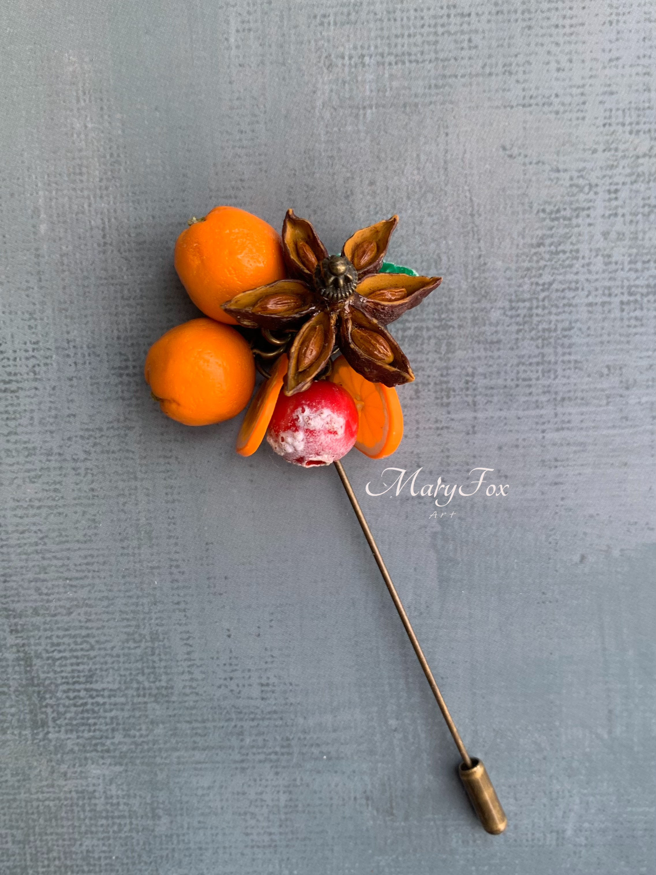 Broche de anis estrelado