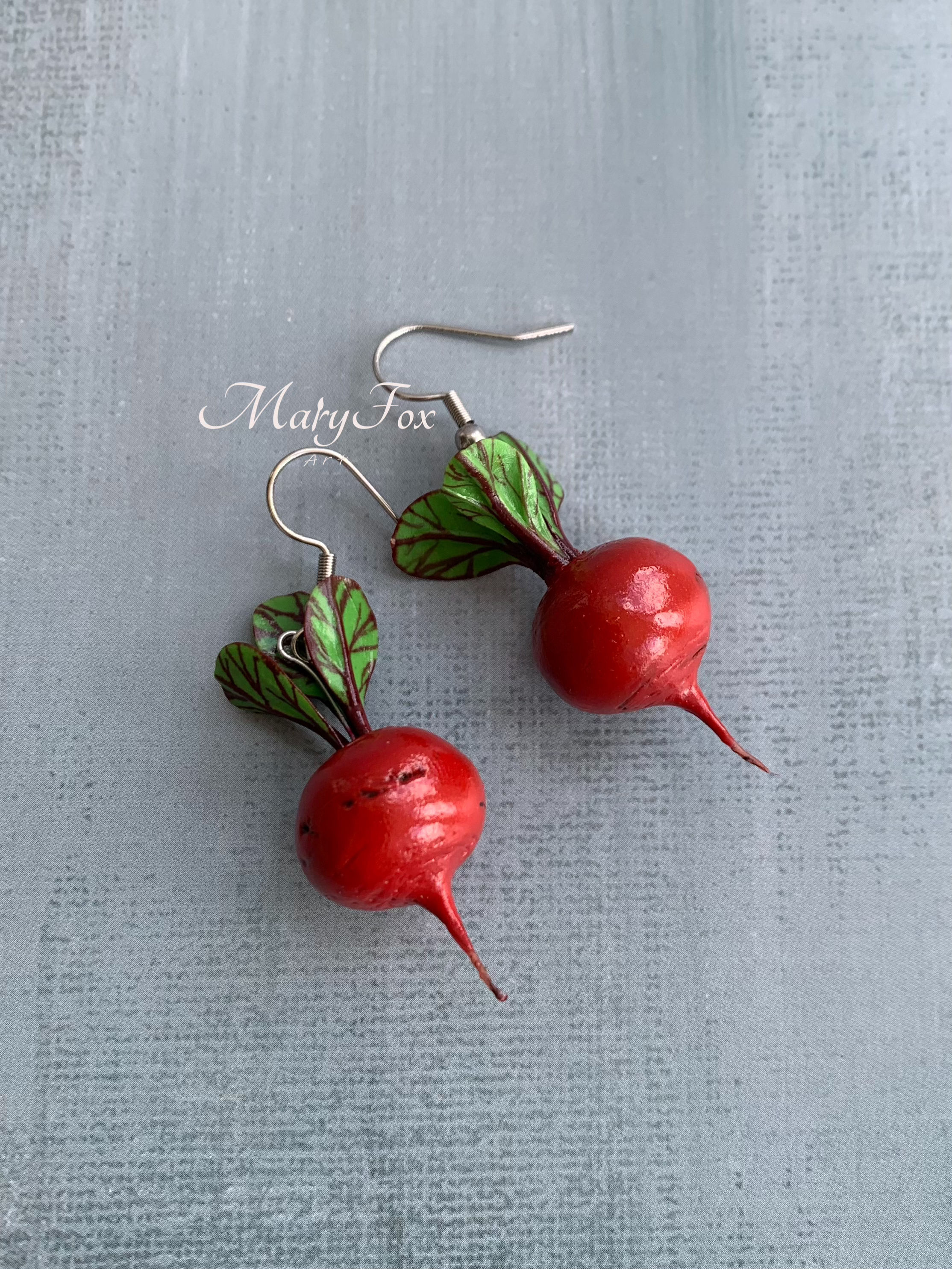 Beetroot Earrings