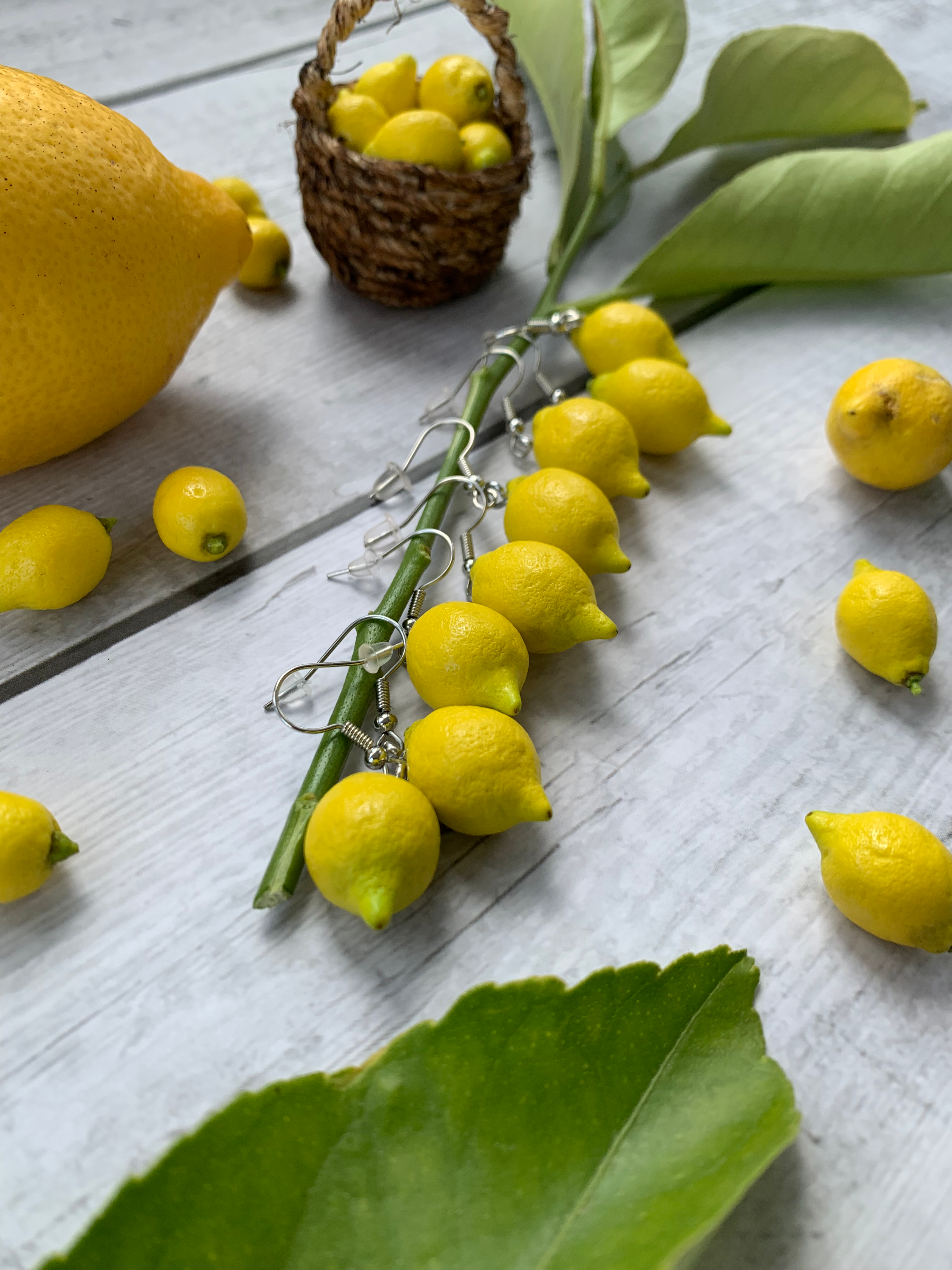 Lemon earrings