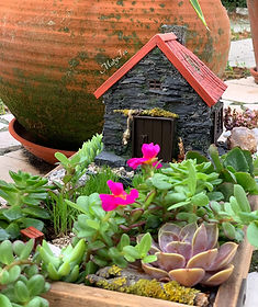 Handmade decorative miniature house inspired by Northern Portugal, made from slate