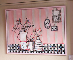 Kunst kaufen Marburg, Originale Kunst Marburg, Atelier Marburg, Schwanhof Marburg, Konditorei Klingelhöfer Marburg, Künstlerin Marburg, Miriam Noah Kunst, Mischtechnik auf Leinwand, Artwork, contemporaryart, naive Malerei Marburg, naive Kunst Marburg, Acrylgemälde, 