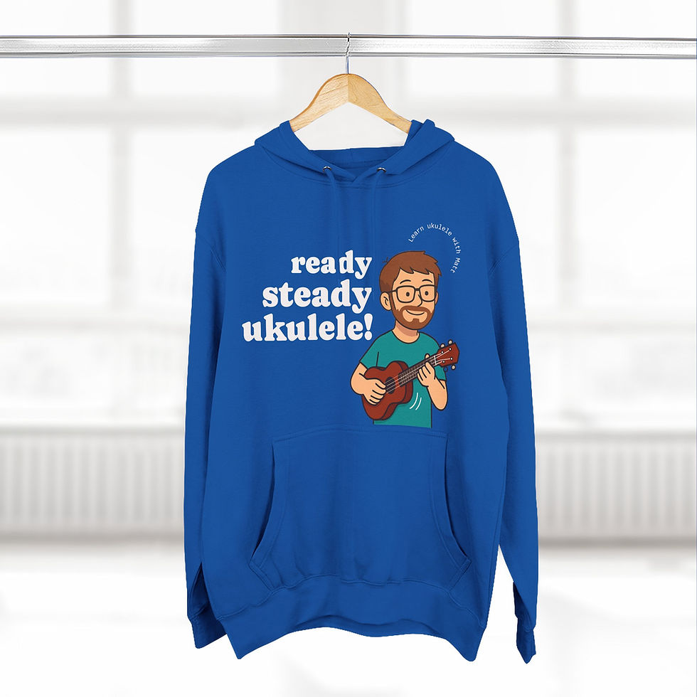 Thumbnail: Ukulele Hoodie — "Ready Steady Ukulele!" 