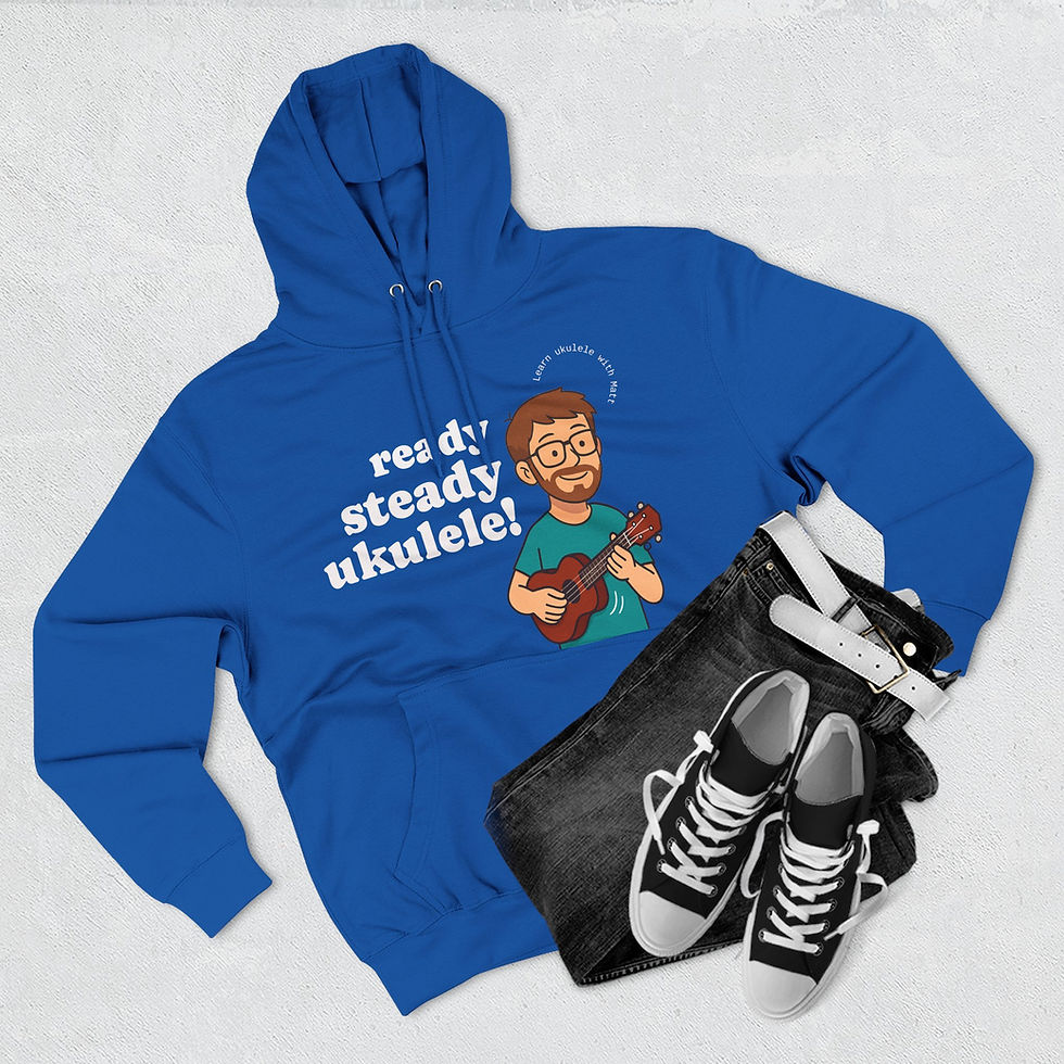 Thumbnail: Ukulele Hoodie — "Ready Steady Ukulele!" 