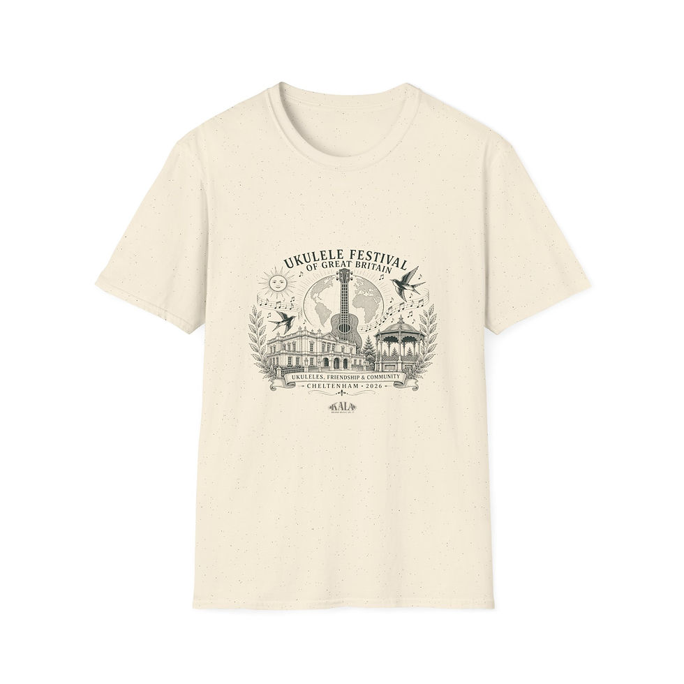 Thumbnail: Ukulele Festival T-Shirt — Town hall and bandstand