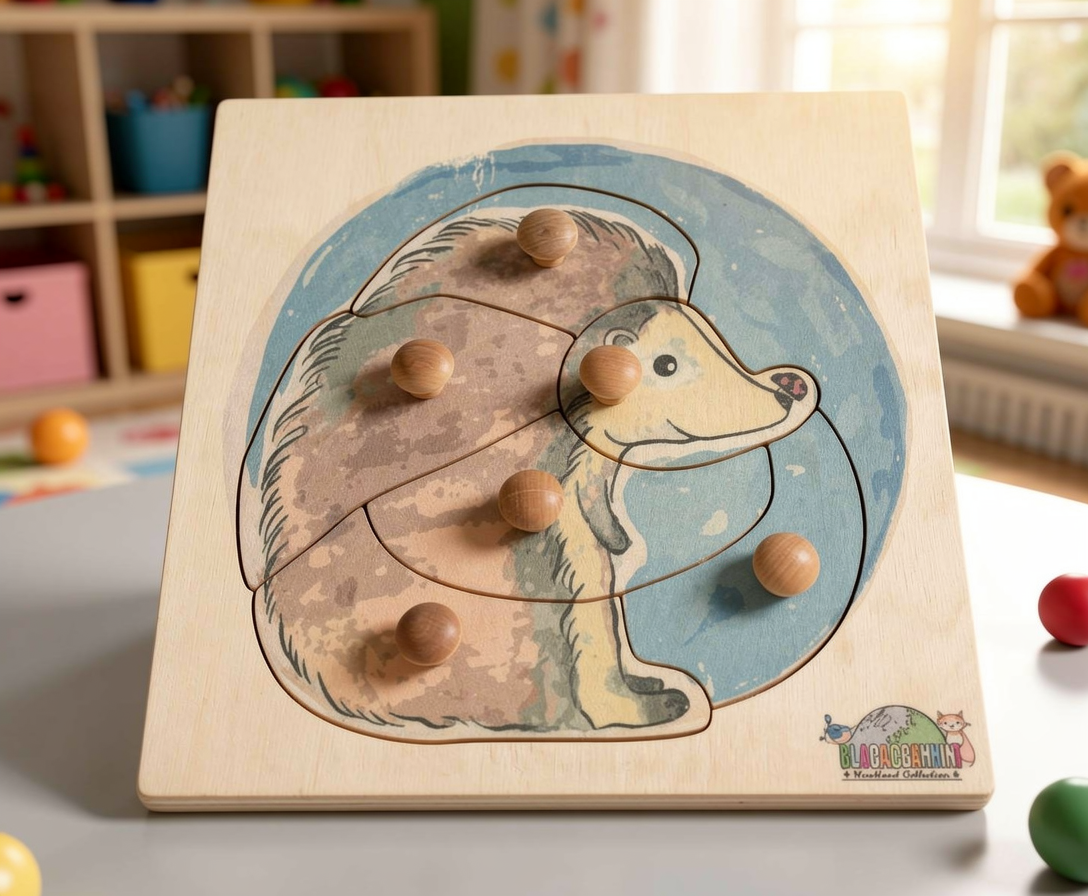 Hedgehog Puzzle (6 pieces)