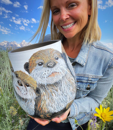 Shannon and her vase