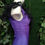 Thumbnail: Purple Lycra one of a kind dress