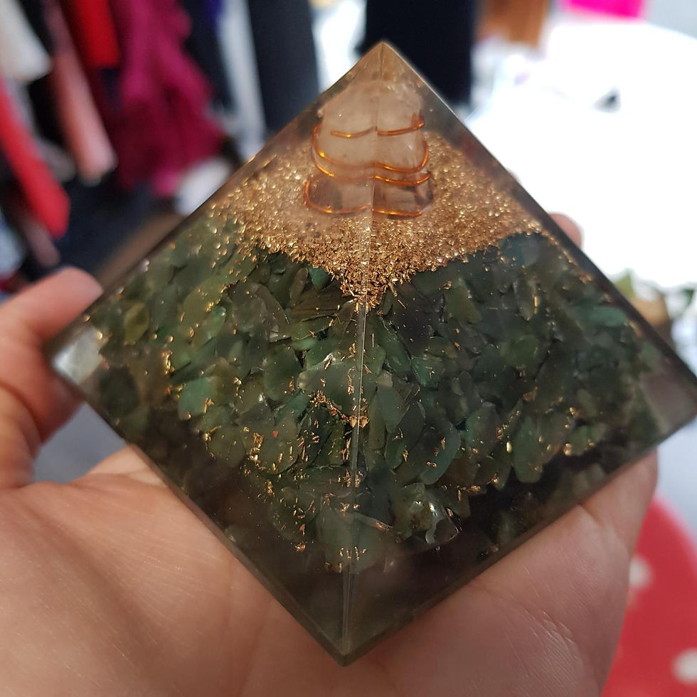 Thumbnail: Adventurine orgonite pyramid 