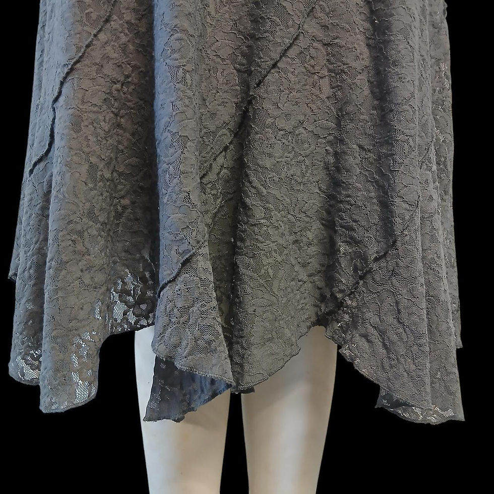 Thumbnail: Grey lace roses dress