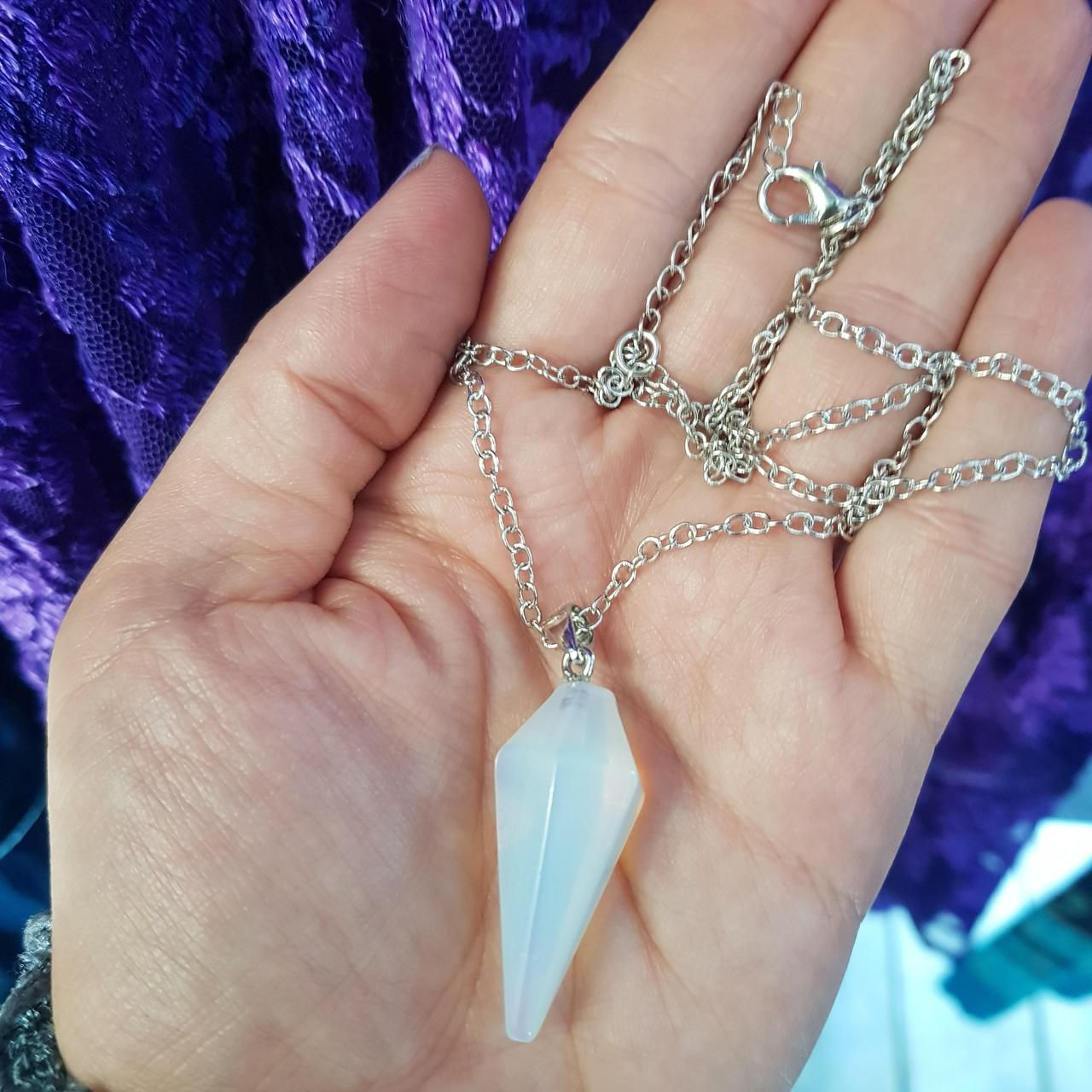Opalite pendulum necklace