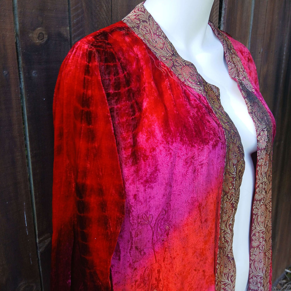Thumbnail: Vintage 90s Enchantress velvet jacket 