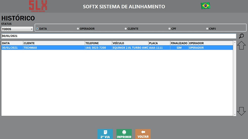 Miniatura: Softx - Software para alinhamento de direção