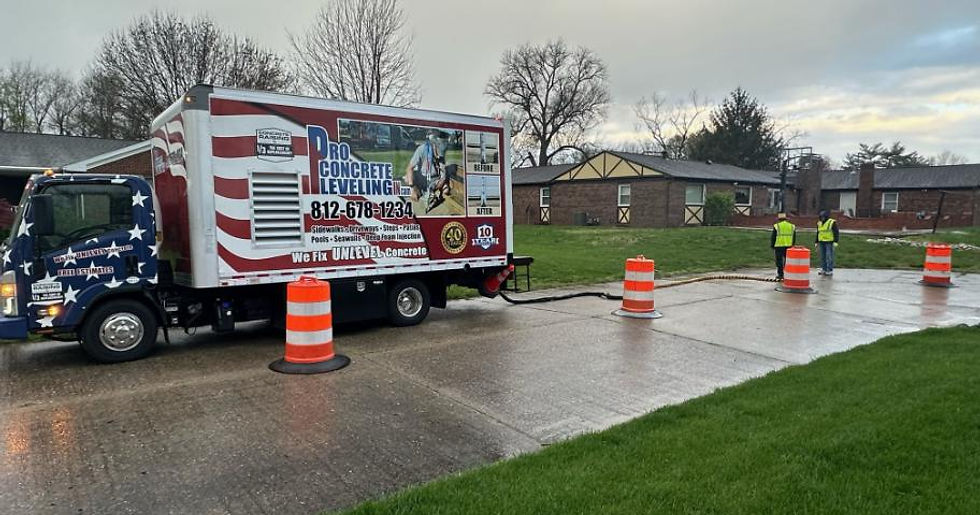 Indianapolis driveway polyurethane foam injection leveling in Indianapolis, IN — Pro Concrete Leveling of Indiana