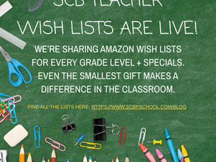 SCB Teacher Wish Lists Are Live!