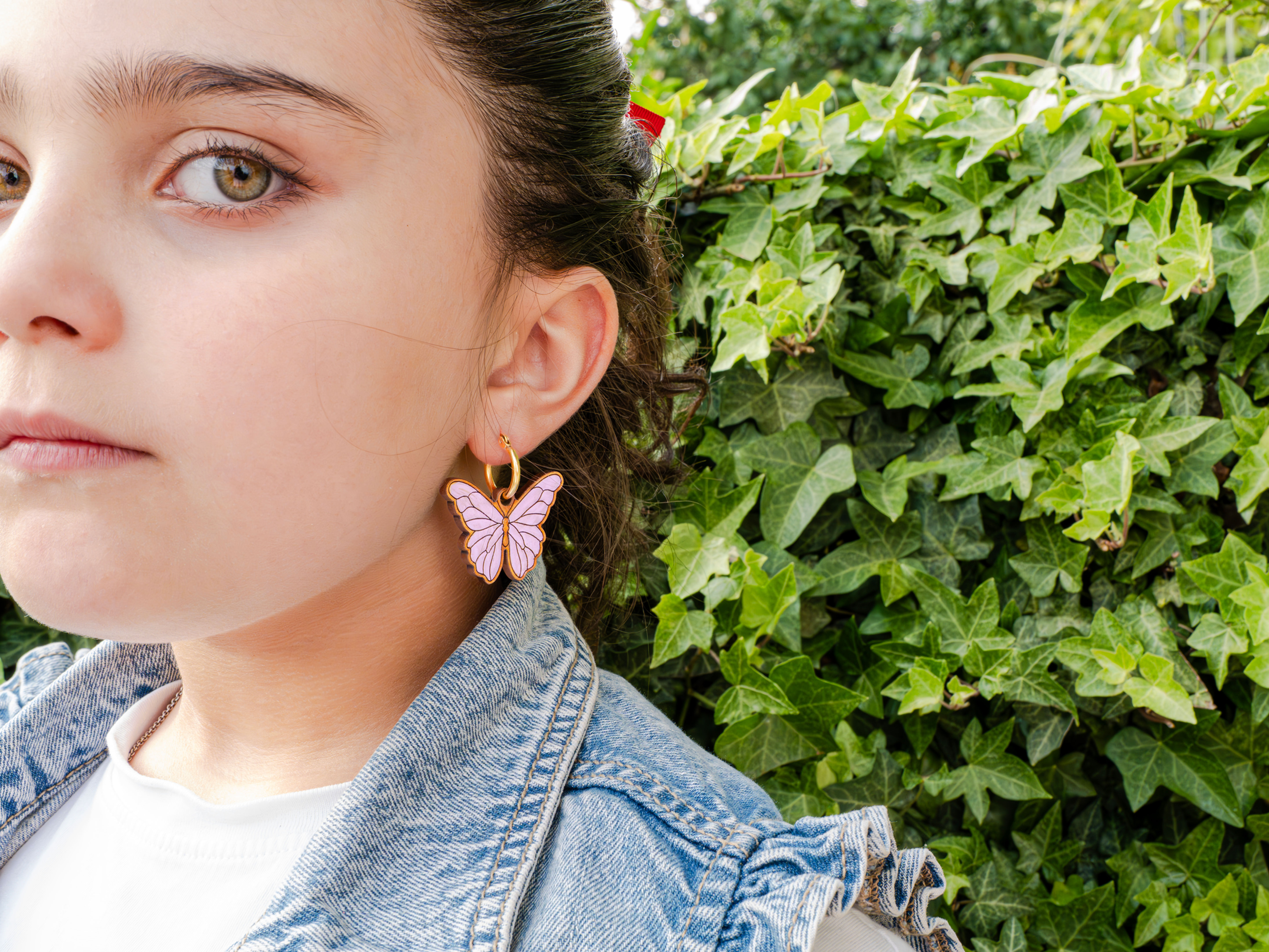 Borboletas lilases - Brincos